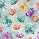 Sunshine Soul Create Joy Project Moda Fabric | 8462-11 All Aflutter Butterflies, Cool Breeze