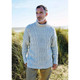 Rowan Oakley Mens Sweater Knitting Pattern using Denim Revive | Digital Download (ZB249-00009) - Main Image