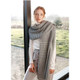 Rowan Waffle Wrap Womens Scarf Knitting Pattern using Cotton Cashmere | Digital Download (ZB255-00003) - Main Image