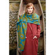 Rowan Dark Daisy Shawl Womens Knitting Pattern using Felted Tweed | Digital Download (ZB252-00004) - Main Image