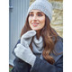 Rowan Honey Mitts Womens Hat Knitting Pattern using Pure Cashmere | Digital Download (ZB277-00014) - Main Image