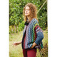 Rowan Black Multicolour Zig Zag Jacket Womens Knitting Pattern using Felted Tweed | Digital Download (ZB279-00008) - Main Image