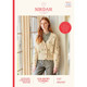 Sirdar Country Classic Worsted Ladies Embroidered Lattice Cable Cardigan Knitting Pattern | 10166