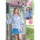 Sirdar Wild Children and Ladies 3/4 Sleeve Tie Front Cardigan Knitting Pattern | 7968