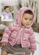 Babies / Girls Jackets with / without Hood Pattern | Sirdar Snuggly Baby Crofter DK 1962