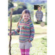 Chid's Hooded Raglan Sweater Knitting Pattern | Sirdar Crofter DK 2391 | Digital Download - Main Image