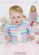 Babies / Girls Single Button Cardigan DK Pattern | Sirdar Snuggly Baby Crofter DK 1999