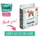 The Crafty Kit Company | Needle Felt Kit | Rainbow of Hope - Pack