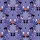 Castle Spooky | Lewis and Irene | A576.2 | Cobwebs and Cats on Purple Blue