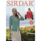 Women Cardigans Knitting Pattern | Sirdar Cotton 4 Ply 7909 | Digital Download - Main Image