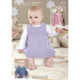 Girls Dress and Cardigans Knitting Pattern | Sirdar Snuggly Baby Bamboo DK 4470 | Digital Download - Main Image