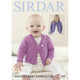 Girls Cardigan Knitting Pattern | Sirdar Snuggly Baby Bamboo DK 4668 | Digital Download - Main Image