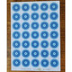 Happy Crafting A4 Blue Circles Paper CTB 02 (4 Sheet), Glossy