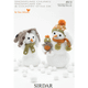 Snowmen Knitting Pattern | Sirdar Snuggly Snowflake Chunky 4513 | Digital Download - Main Image