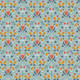Wintertide | Lewis and Irene Fabric | A586.2 | Pear Hearts on Light Blue with Copper Metallic