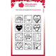 Woodware | Clear Stamp | Love Squares