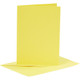 Pre-Folded, Plain Coloured A6 Cards with C6 Envelopes | 6pcs | Creativ Company | 23012 Yellow