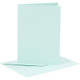 Pre-Folded, Plain Coloured A6 Cards with C6 Envelopes | 6pcs | Creativ Company | 23013 Light Blue