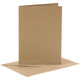 Pre-Folded, Plain Coloured A6 Cards with C6 Envelopes | 6pcs | Creativ Company | 23021 Natural