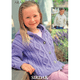 Girl's Jacket Knitting Pattern | Sirdar Hayfield Bonus Aran 2126 | Digital Download - Main Image