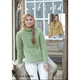 Women's Round Neck & Stand Up Neck Sweaters Knitting Pattern | Sirdar Hayfield Bonus Aran 7800 | Digital Download - Main Image