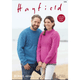 Men and Women's Sweaters Knitting Pattern | Sirdar Hayfield Bonus Aran 7898 | Digital Download - Main Image