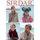 T-Bag Hat, Pull on Hat, Snood and Scarf Knitting Pattern | Sirdar Harrap Tweed Chunky 7852 | Digital Download - Main Image