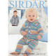 Baby Children's Hooded Onesie and Jackets Knitting Pattern | Sirdar Snuggly Baby Crofter Chunky, 4780 | Digital Download - Main Image