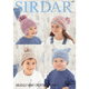 Baby and Children's Hat, Helmet and Beret Knitting Pattern | Sirdar Snuggly Baby Crofter Chunky, 4781 | Digital Download - Main Image