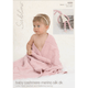 Little Heart Blanket And Ballerina Bunny Knitting Pattern | Sirdar Sublime Baby Cashmere Merino Silk DK 6009 - Main Image