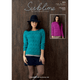 Woman's Round And Cowl Neck Sweaters Knitting Pattern | Sirdar Sublime Superfine Alpaca DK 6113 | Digital Download - Main Image