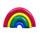 Rainbow Buttons | 18 mm | Red| Dill Buttons
