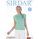 Woman's Slash Neck Top Knitting Pattern | Sirdar Crofter DK 8111 | Digital Download - Main Image
