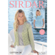 Woman's Jacket And Tops Knitting Pattern | Sirdar Cotton DK 8121 | Digital Download - Main Image