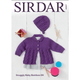 Baby Girl's Cardigan And Bonnet Knitting Pattern | Sirdar Snuggly Baby Bamboo DK 4937 | Digital Download - Main Image 