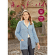 Woman's Long Line Coat Knitting Pattern | Sirdar Hayfield Journey DK 8266 | Digital Download - Main Image