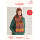 Woman's Hat And Scarf Knitting Pattern | Sirdar Jewelspun Aran 10027 | Digital Download - Main Image