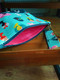 That Crafty Dafty Handmade Oversized Tote / Shopping Bag & Zipper Pouch/ Make-up Bag and Key Fob Bundle - in side the zipper pouch