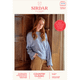 Women's Relaxed Cable Bell Sleeve Sweater Knitting Pattern | Sirdar Country Classic Worsted 10170 | Digital Download - Main Image