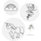 Paper Mobiles to Decorate | Unicorn | Creativ Company