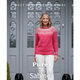 Women's Sabine Colourwork Yoke Jumper Knitting Pattern | WYS Pure DK Knitting Yarn DBP0238 | Digital Download - Main Image