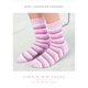 Adult's Simple Rib Socks Knitting Pattern | WYS Signature 4 Ply Knitting Yarn | Digital Download - Main Image