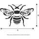 A5 Bee Stencil | Re-usable | Stencil Studio
