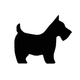 A5 Scotty Dog Stencil | Re-usable | Stencil Studio