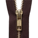 Brass Metal Open End Zip | 66cm / 26" | Various Colours - Main Image