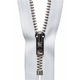 Metal Trouser Zip | 18cm / 7" | White