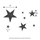 A4 Stars Stencil | Re-usable | Stencil Studio