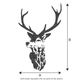 A4 Highland Stag Stencil | Re-usable | Stencil Studio