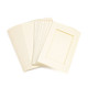 Mini Double-Fold, Rectangle Aperture Cards | 74 x 105mm | 10pk | Peak Dale | - Cream