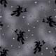 Cast a Spell | Lewis and Irene | A722.3 | Flying Witches on Grey, with Silver Metallic